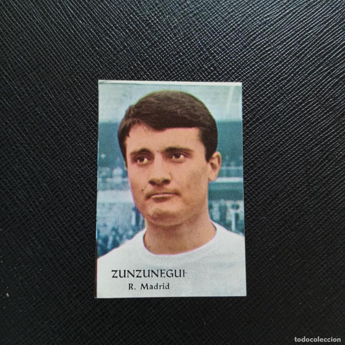 Cromos de F&uacute;tbol: ZUNZUNEGUI REAL MADRID FHER 1968 1969 CROMO FUTBOL 68 69 LIGA - SIN PEGAR - A206 PG7