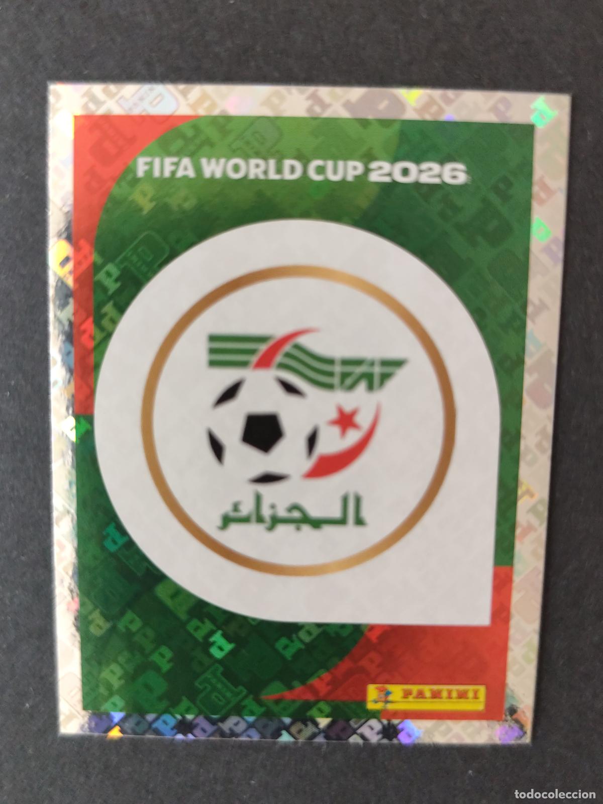 Cromos de F&uacute;tbol: ALG1 EMBLEM ESCUDO 1 ARGELIA MUNDIAL FIFA WORLD CUP 2026 STICKER PANINI SIN PEGAR