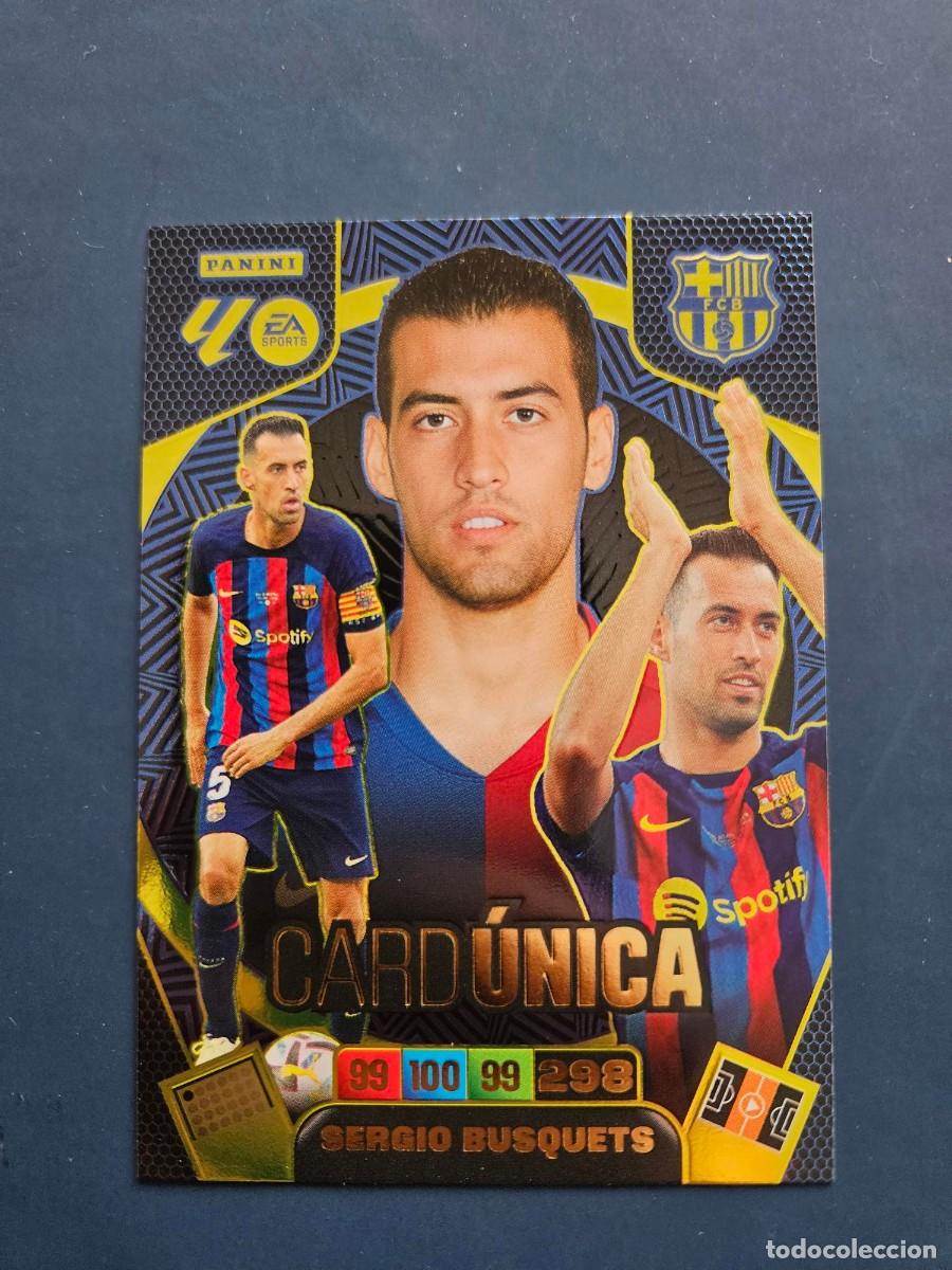 Cromos de F&uacute;tbol: SERGIO BUSQUETS BARCELONA CARD UNICA ADRENALYN XL 25 26 2025 2026