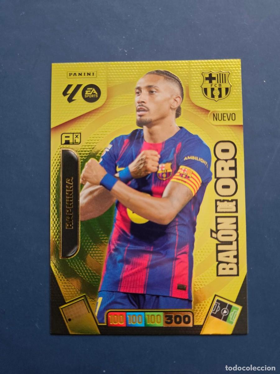 Cromos de F&uacute;tbol: RAPHINHA BARCELONA BALON DE ORO ADRENALYN XL 25 26 2025 2026