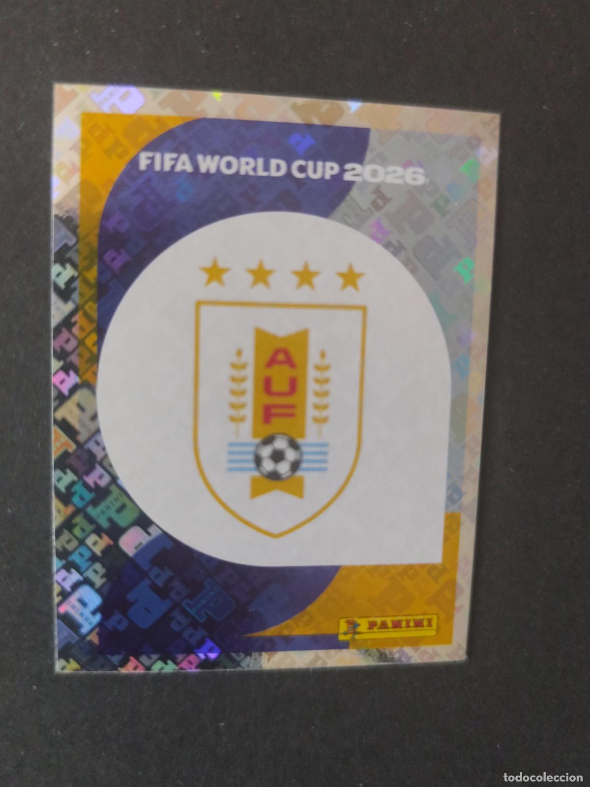 Cromos de F&uacute;tbol: URU1 EMBLEM ESCUDO 1 URUGUAY MUNDIAL FIFA WORLD CUP 2026 STICKER PANINI SIN PEGAR
