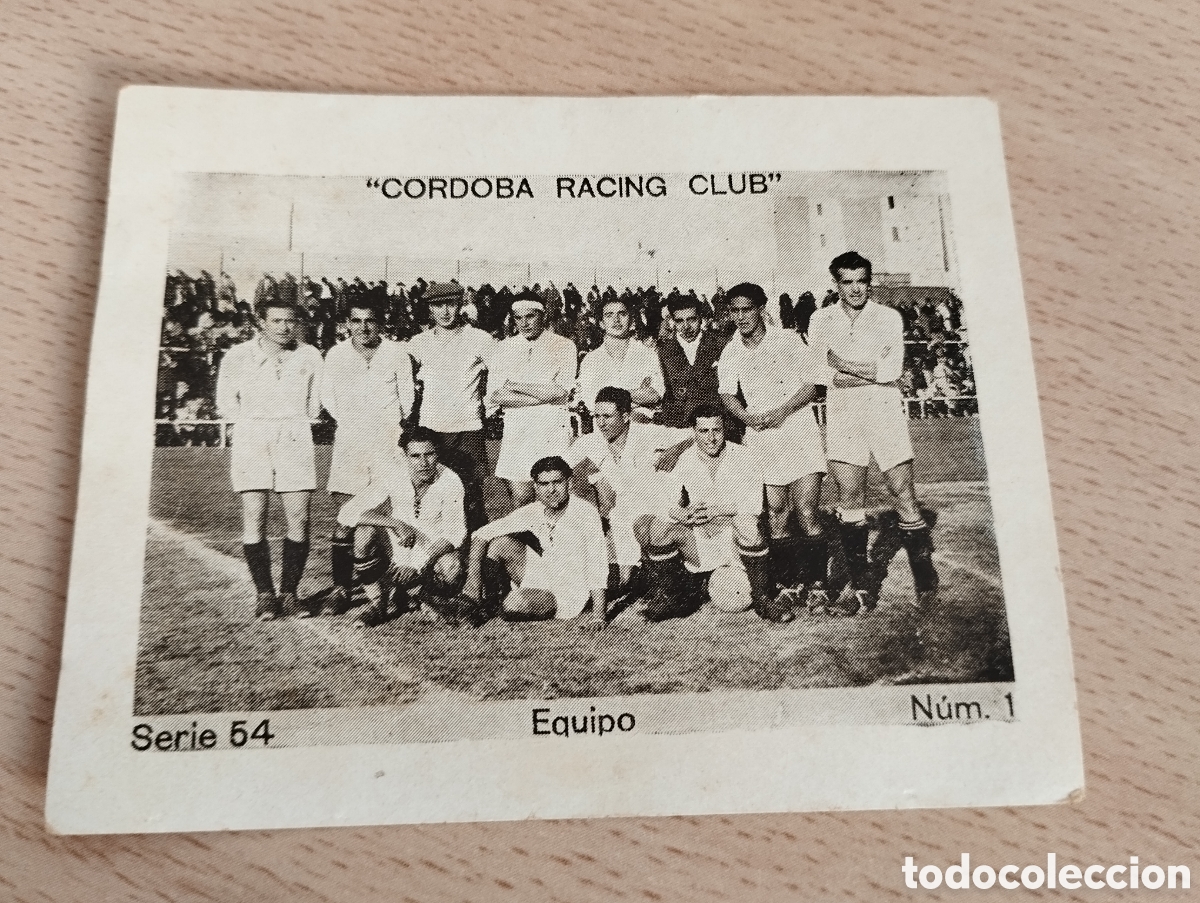 Cromos de F&uacute;tbol: CROMO FUTBOL 1932 C&Oacute;RDOBA RACING CLUB.NUEVO.SIN PEGAR