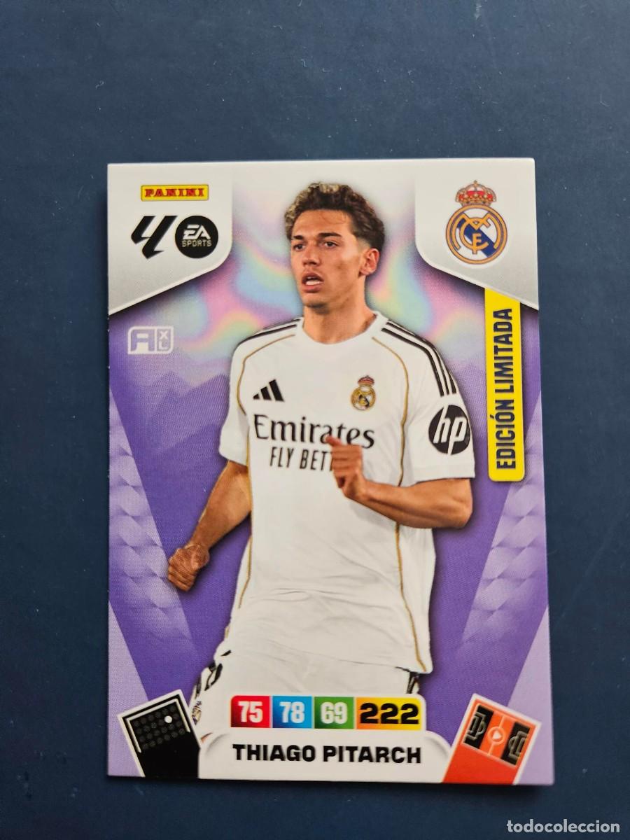 Cromos de F&uacute;tbol: THIAGO PITARCH REAL MADRID EDICION LIMITADA ADRENALYN XL 25 26 2025 2026