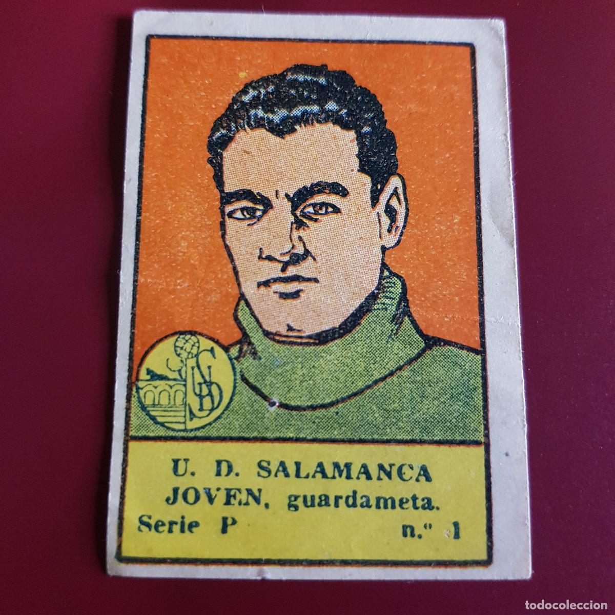Cromos de F&uacute;tbol: VALENCIANA - DEPORTES E INSTRUCCION 1941 - 41 - SALAMANCA - SERIE P - JOVEN 1 - NUNCA PEGADO