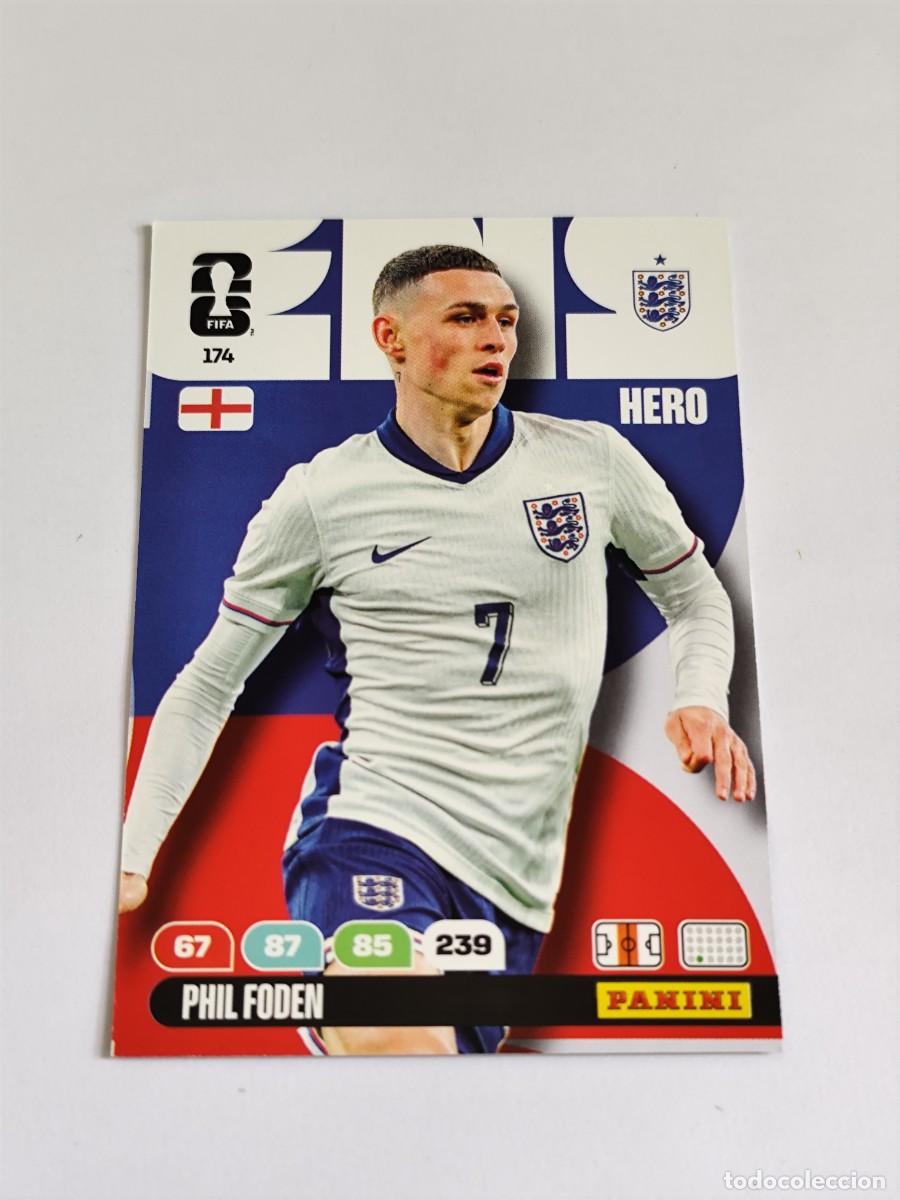 Cromos de F&uacute;tbol: FIFA WORLD CUP 2026 PANINI ADRENALYN XL 174 PHIL FODEN - HERO INGLATERRA