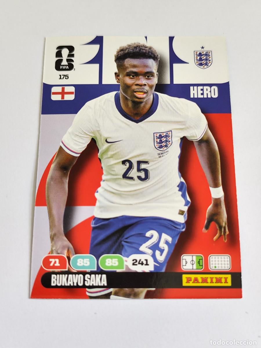 Cromos de F&uacute;tbol: FIFA WORLD CUP 2026 PANINI ADRENALYN XL 175 BUKAYO SAKA - HERO INGLATERRA
