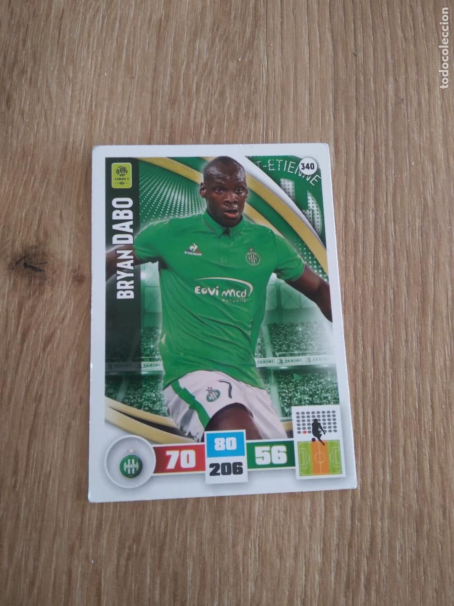 Cromos de F&uacute;tbol: 340 BRYAN DABO SAINT-ETIENNE CROMO FUTBOL PANINI LIGA FRANCIA 2016-2017 FOOT LIGUE 1 ADRENALYN 16-17