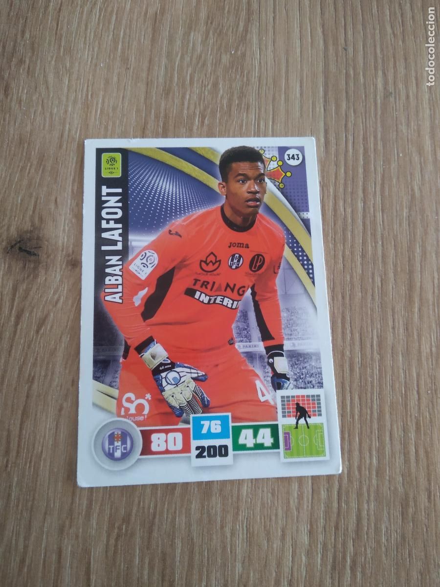 Cromos de F&uacute;tbol: 343 LAFONT TOULOUSE CROMO FUTBOL PANINI LIGA FRANCIA 2016-2017 FOOT LIGUE 1 ADRENALYN 16-17