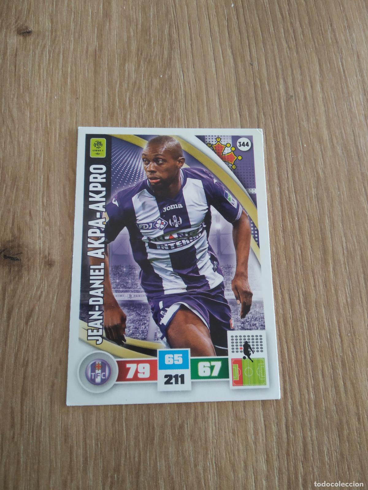 Cromos de F&uacute;tbol: 344 AKPA-AKPRO TOULOUSE CROMO FUTBOL PANINI LIGA FRANCIA 2016-2017 FOOT LIGUE 1 ADRENALYN 16-17