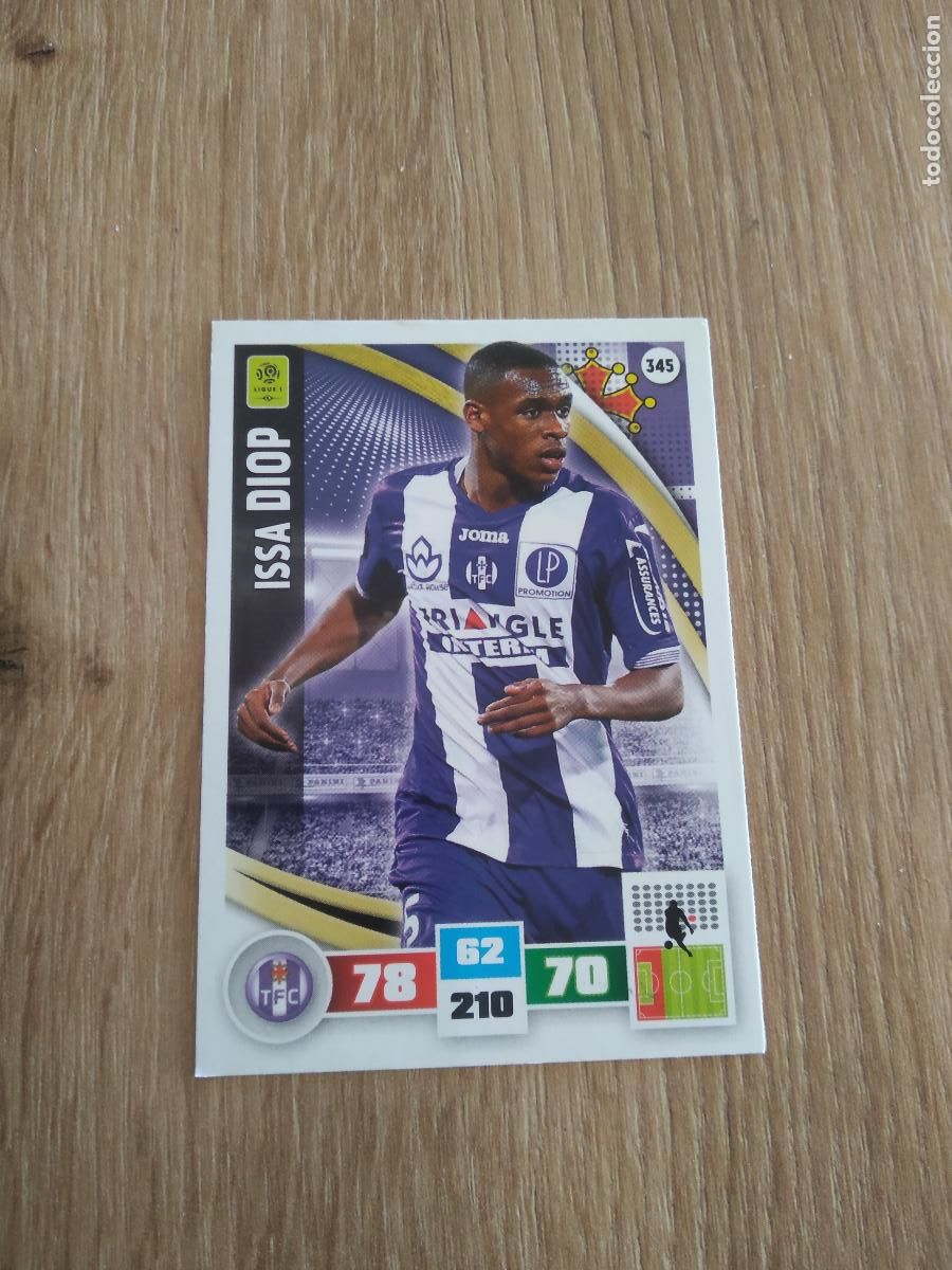 Cromos de F&uacute;tbol: 345 ISSA DIOP TOULOUSE CROMO FUTBOL PANINI LIGA FRANCIA 2016-2017 FOOT LIGUE 1 ADRENALYN 16-17