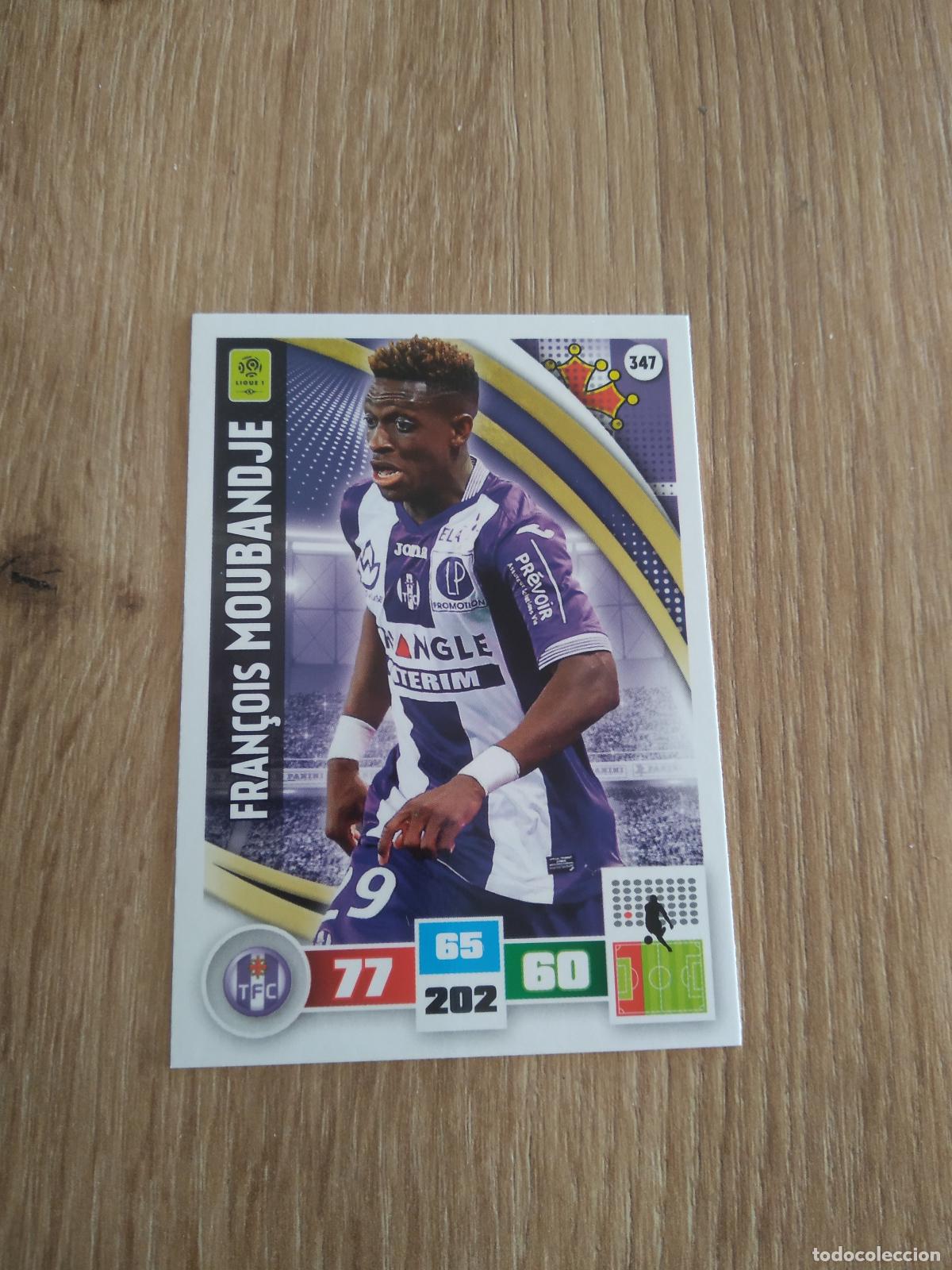 Cromos de F&uacute;tbol: 347 MOUBANDJE TOULOUSE CROMO FUTBOL PANINI LIGA FRANCIA 2016-2017 FOOT LIGUE 1 ADRENALYN 16-17