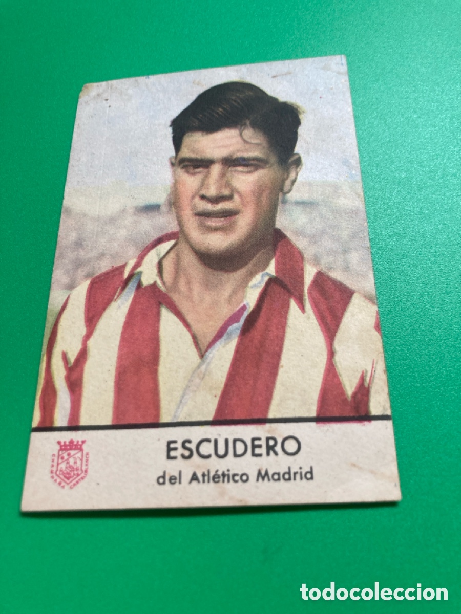 Cartes &agrave; collectionner de Football: Cromo Escudero Atl&eacute;tico de Madrid Castellblanch