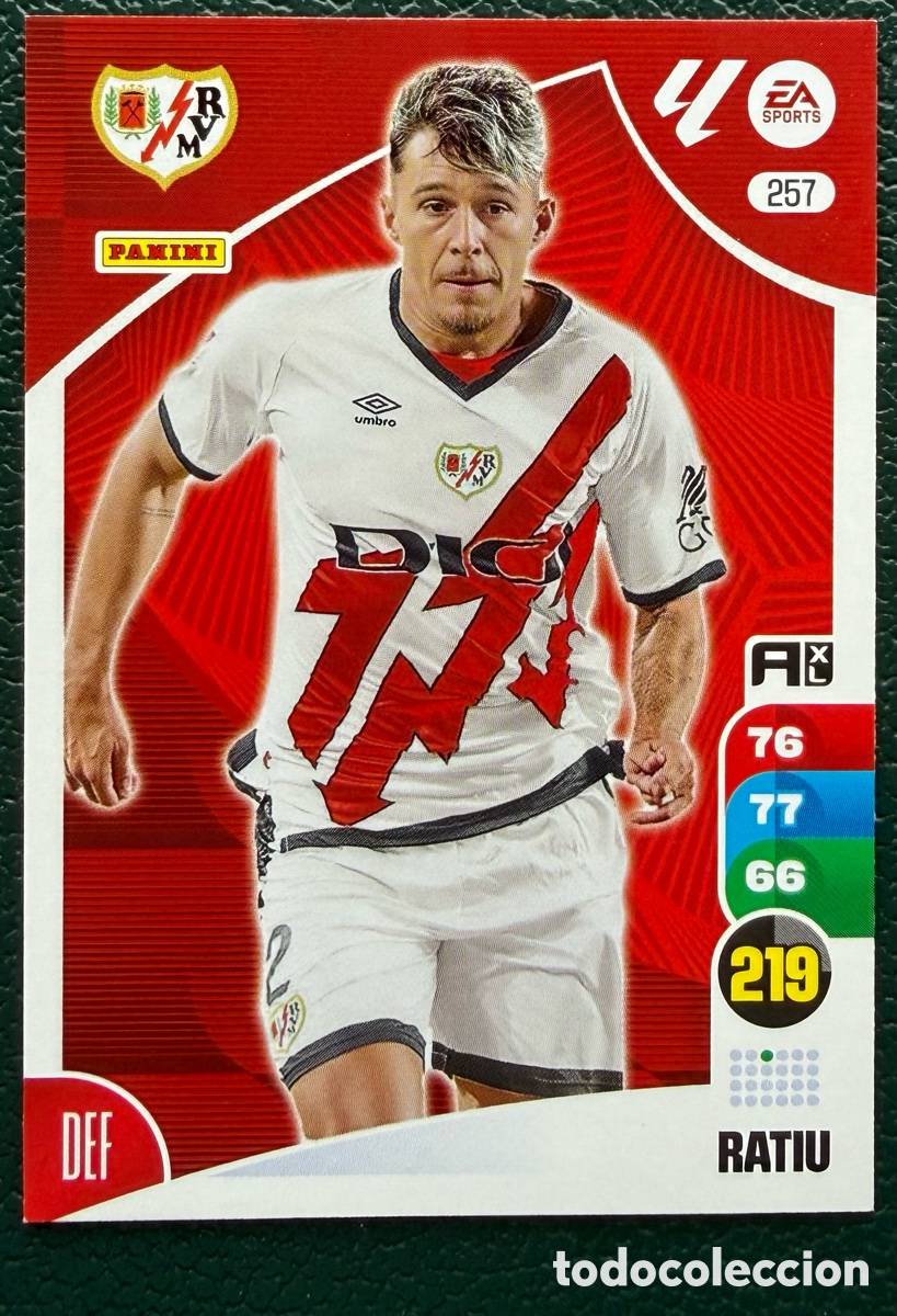 Cromos de Futebol: 257 RATIU RAYO VALLECANO FICHAS ALBUM ADRENALYN XL 2024 2025 24 25