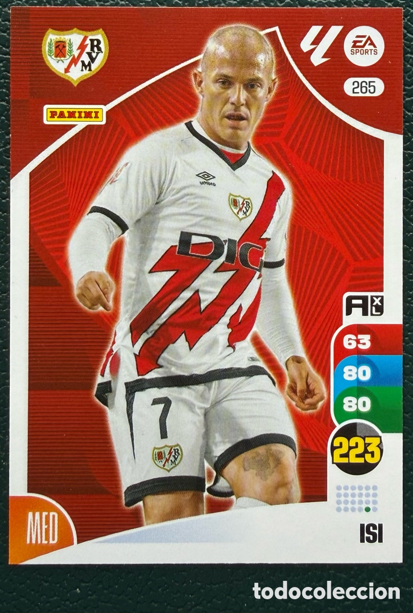 Cromos de F&uacute;tbol: 265 ISI RAYO VALLECANO FICHAS ALBUM ADRENALYN XL 2024 2025 24 25