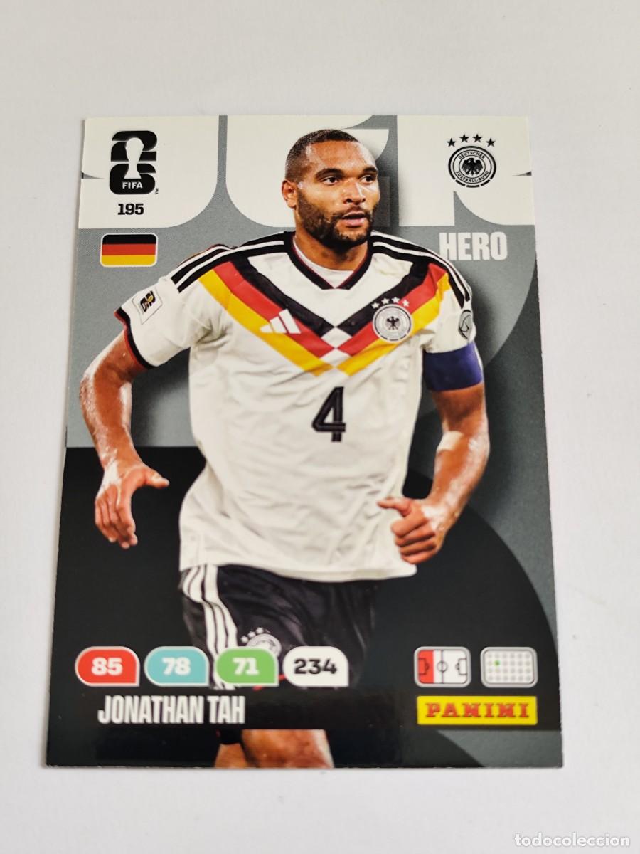 Cromos de F&uacute;tbol: FIFA WORLD CUP 2026 PANINI ADRENALYN XL 195 JONATHAN TAH - HERO ALEMANIA