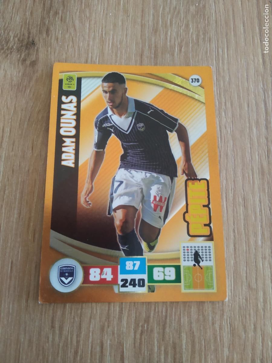 Fu&szlig;ball-Sticker: 370 ADAM OUNAS GIRONDINS CROMO FUTBOL PANINI LIGA FRANCIA 2016-2017 FOOT LIGUE 1 ADRENALYN 16-17
