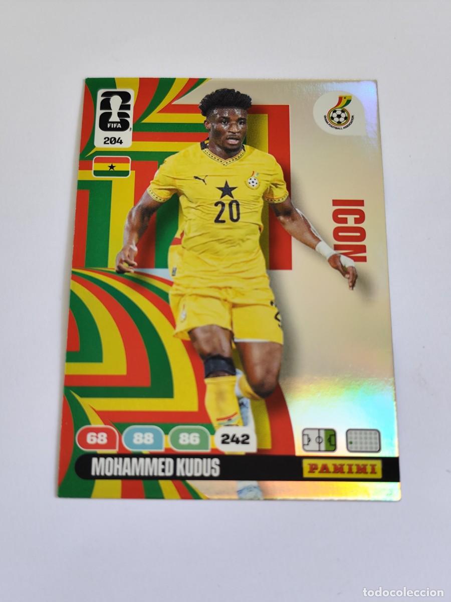 Cromos de F&uacute;tbol: FIFA WORLD CUP 2026 PANINI ADRENALYN XL 204 MOHAMMED KUDUS - ICON GHANA