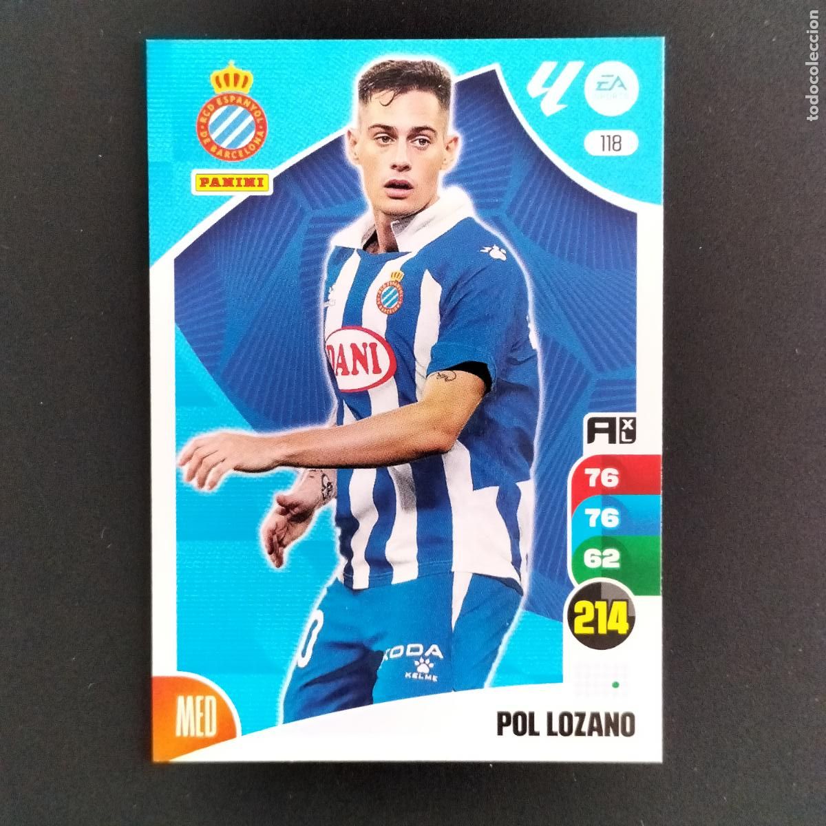 Cromos de F&uacute;tbol: 118 POL LOZANO ESPANYOL CROMOS ADRENALYN XL LALIGA CARD 2024 2025 24 25 PANINI
