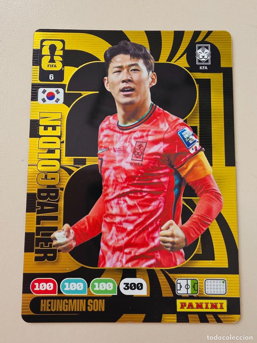 Cromos de F&uacute;tbol: 6 Heungmin Son, Corea del Sur Golden Baller Bal&oacute;n de Oro Adrenalyn XL Fifa World Cup 2026 Mundial 26