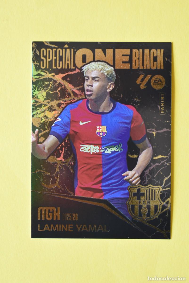 Football Stickers: Cromo Megacracks. 25 26. 2025 2026. Lamine Yamal. Barcelona. Special One Black. Panini