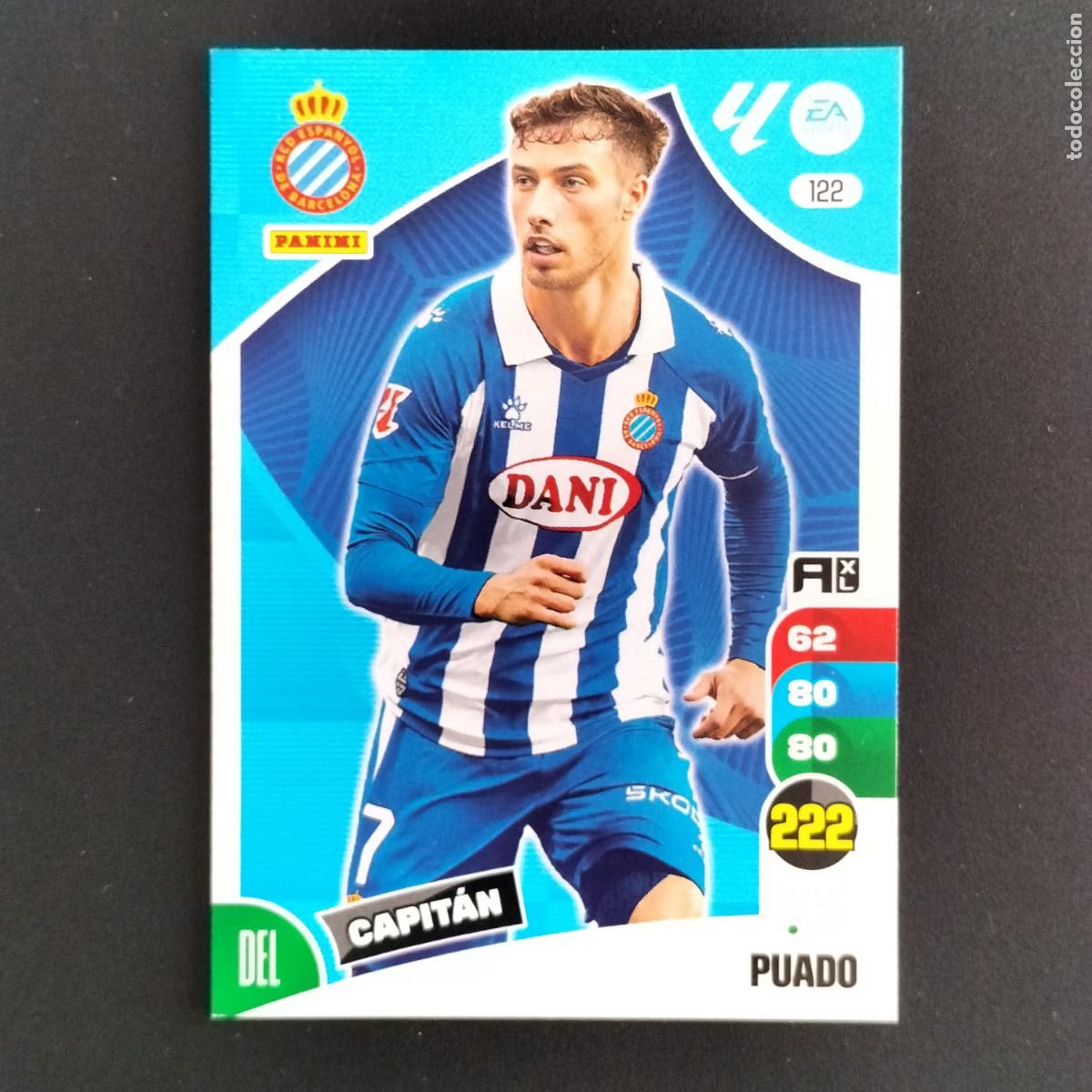 Cromos de F&uacute;tbol: 122 PUADO CAPITAN ESPANYOL CROMOS ADRENALYN XL LALIGA CARD 2024 2025 24 25 PANINI