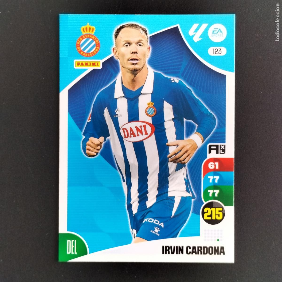 Cromos de F&uacute;tbol: 123 IRVIN CARDONA ESPANYOL CROMOS ADRENALYN XL LALIGA CARD 2024 2025 24 25 PANINI