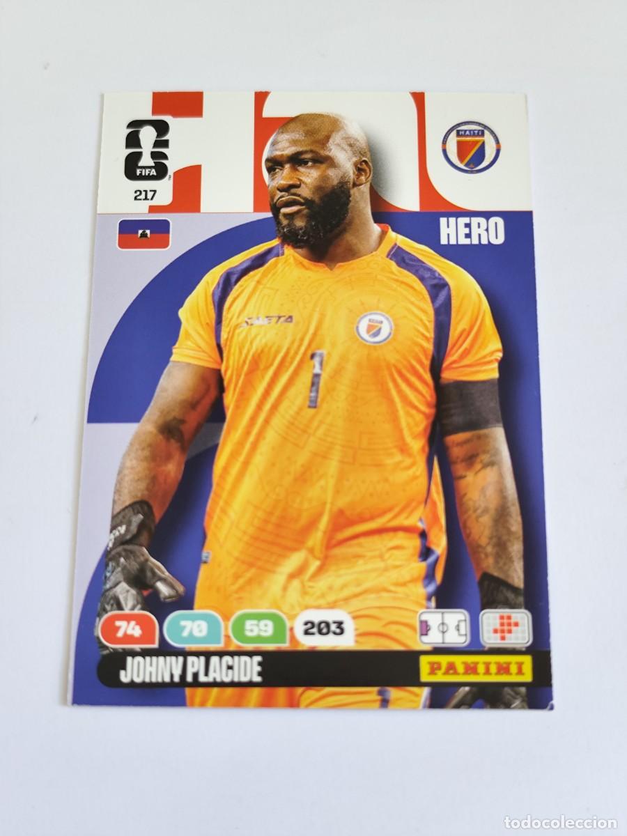 Cromos de F&uacute;tbol: FIFA WORLD CUP 2026 PANINI ADRENALYN XL 217 JOHNY PLACIDE - HERO HAITI