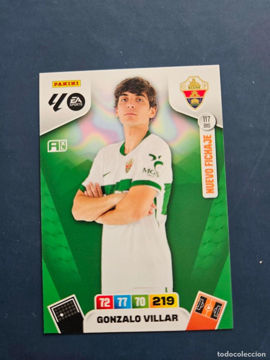 Football Stickers: N&ordm; 117 BIS GONZALO VILLAR ELCHE NUEVO FICHAJE ADRENALYN XL 25 26 2025 2026