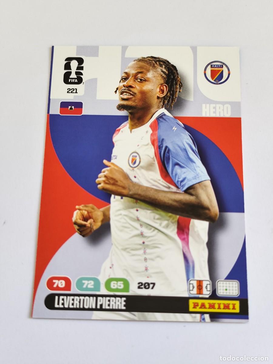 Football Stickers: FIFA WORLD CUP 2026 PANINI ADRENALYN XL 221 LEVERTON PIERRE - HERO HAITI