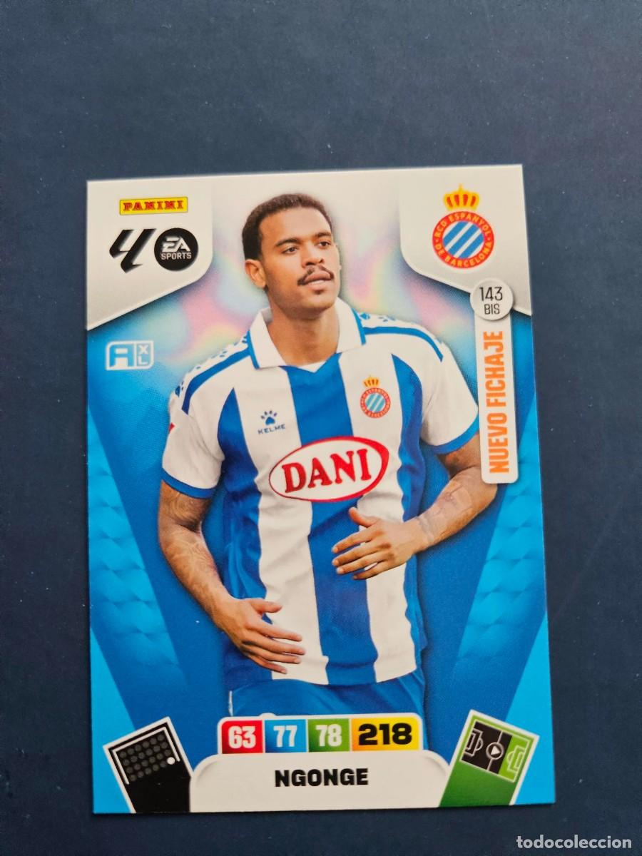 Fu&szlig;ball-Sticker: N&ordm; 143 BIS NGONGE ESPANYOL NUEVO FICHAJE ADRENALYN XL 25 26 2025 2026