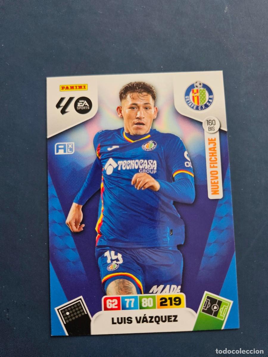 Fu&szlig;ball-Sticker: N&ordm; 160 BIS LUIS VAZQUEZ GETAFE NUEVO FICHAJE ADRENALYN XL 25 26 2025 2026