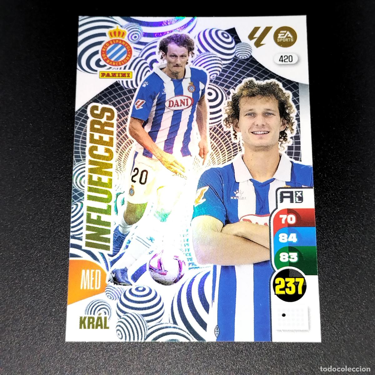Fu&szlig;ball-Sticker: 420 KRAL INFLUENCERS ESPANYOL CROMOS ADRENALYN XL LALIGA CARD 2024 2025 24 25 PANINI
