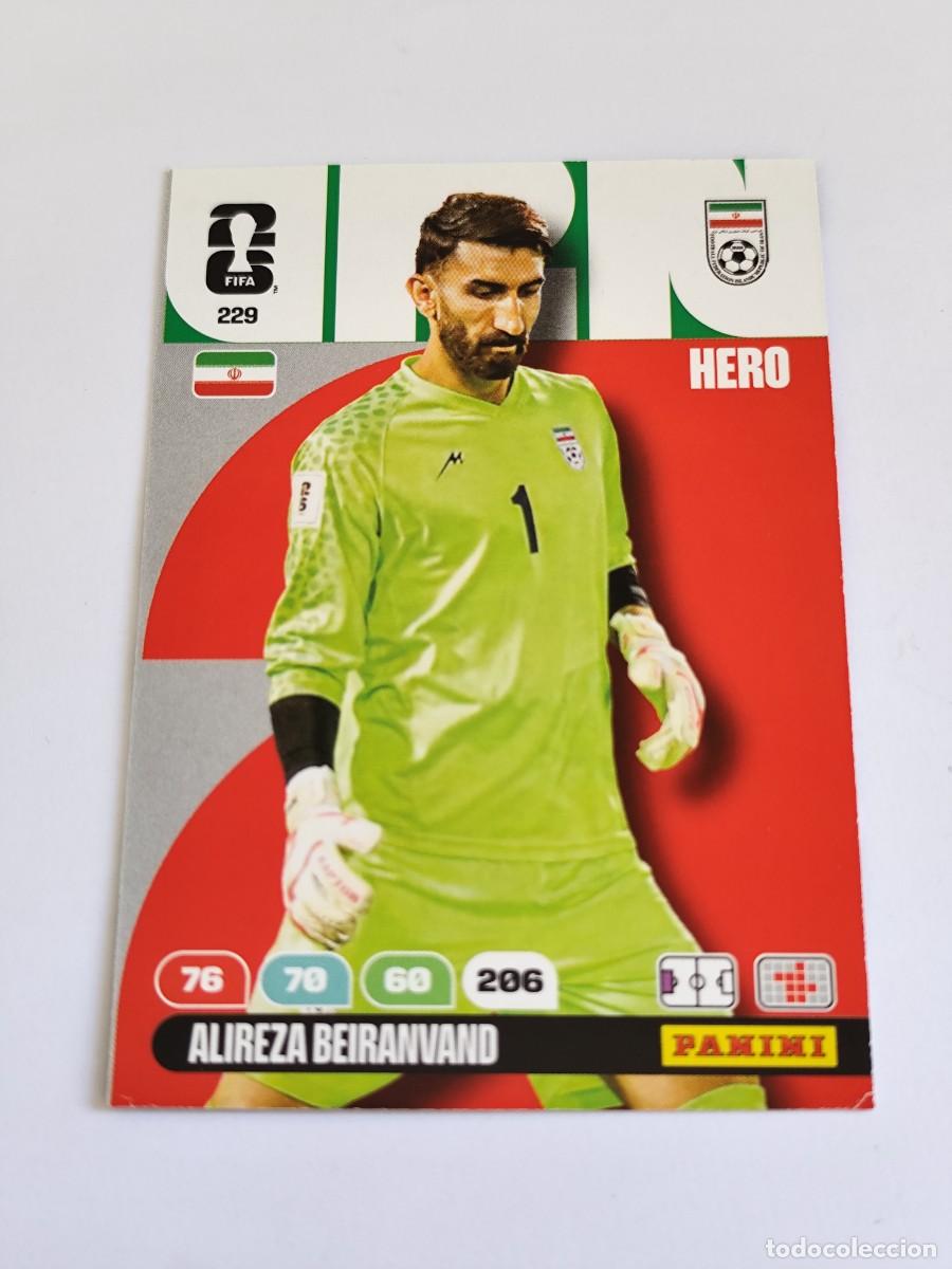 Cromos de F&uacute;tbol: FIFA WORLD CUP 2026 PANINI ADRENALYN XL 229 ALIREZA BEIRANVAND - HERO IRAN