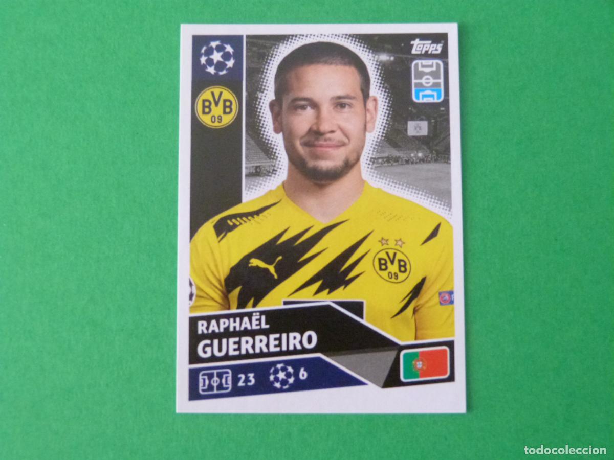 Cromos de F&uacute;tbol: CROMO FUTBOL GUERREIRO BORUSSIA DORTMUND SIN PEGAR N&ordm; 6 CHAMPIONS LEAGUE 2020-2021/20-21 TOPPS
