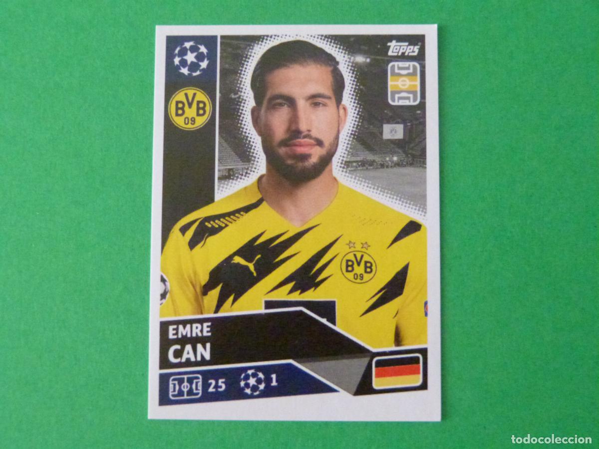 Cromos de F&uacute;tbol: CROMO FUTBOL EMRE CAN BORUSSIA DORTMUND SIN PEGAR N&ordm; 11 CHAMPIONS LEAGUE 2020-2021/20-21 TOPPS
