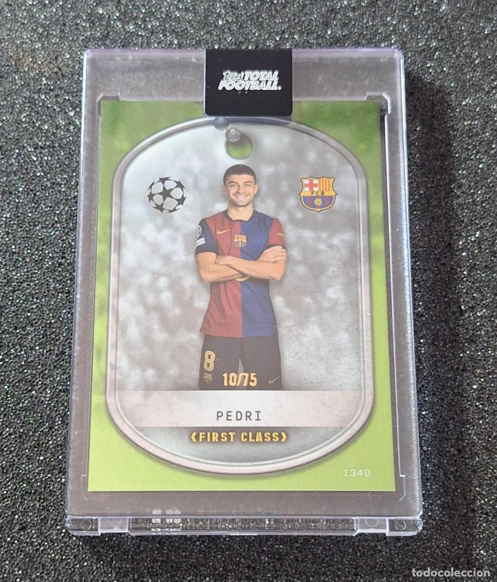 Cromos de F&uacute;tbol: Pedri Barcelona Topps Total Football 10/75 First Class Caja Magnetica