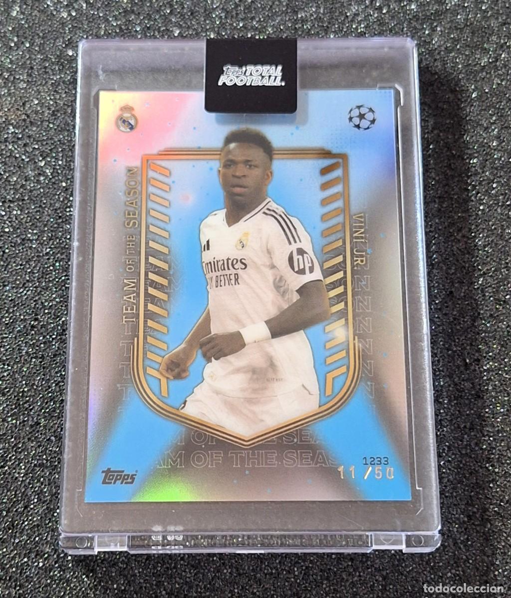 Cromos de F&uacute;tbol: Vinicius Jr. Real Madrid Topps Total Football 11/50 Team of the Season Caja Magnetica