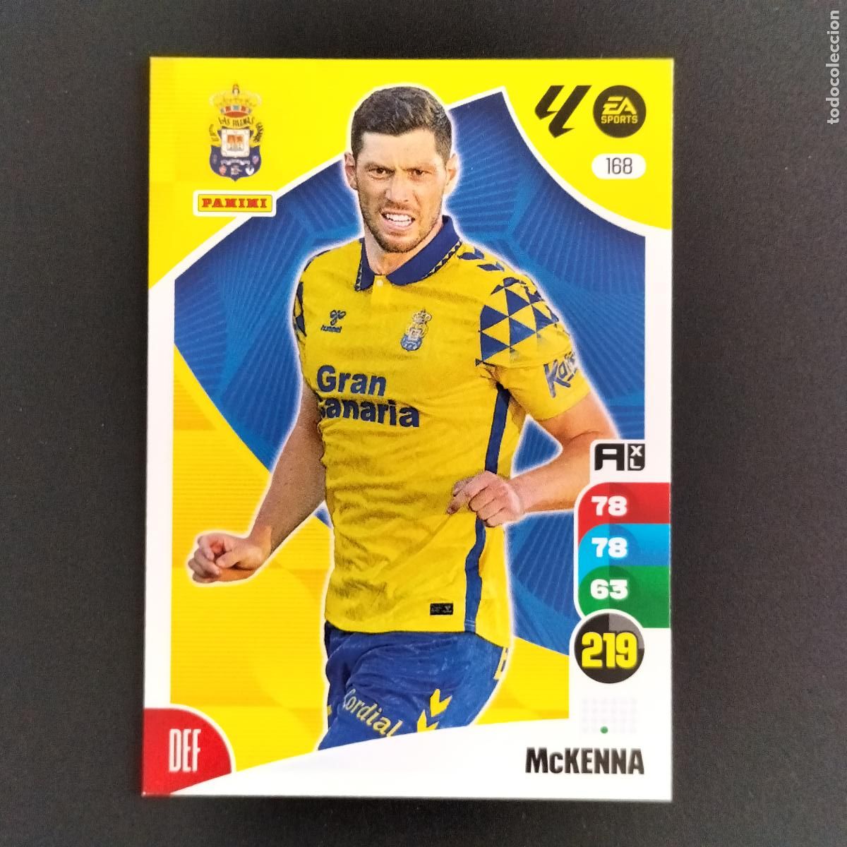 Cromos de F&uacute;tbol: 168 MCKENNA LAS PALMAS CROMOS ADRENALYN XL LALIGA CARD 2024 2025 24 25 PANINI