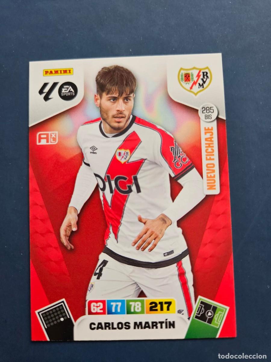 Cromos de Futebol: N&ordm; 285 BIS CARLOS MARTIN RAYO VALLECANO NUEVO FICHAJE ADRENALYN XL 25 26 2025 2026
