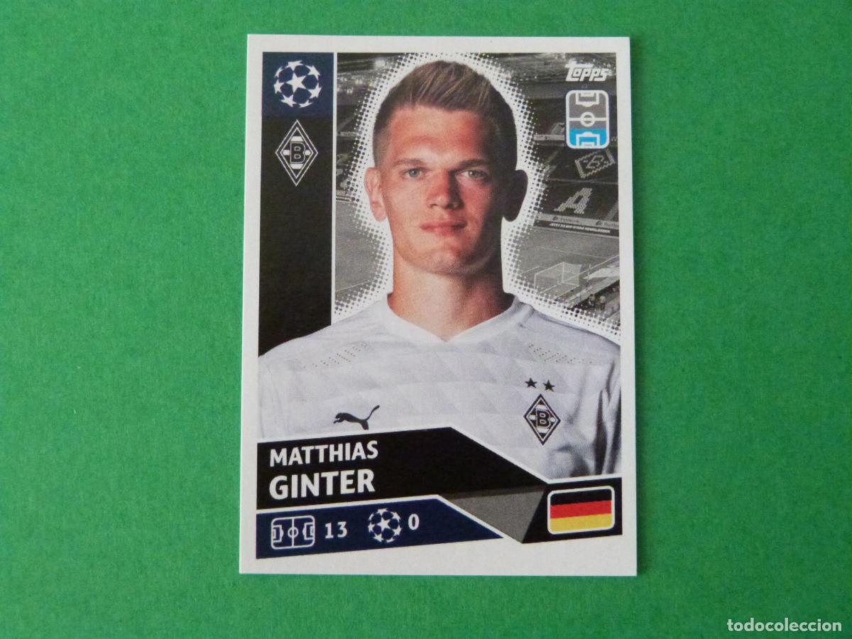 Cromos de F&uacute;tbol: CROMO FUTBOL GINTER BORUSSIA MONCHENGLADBACH SIN PEGAR N&ordm; 5 CHAMPIONS LEAGUE 2020-2021/20-21 TOPPS
