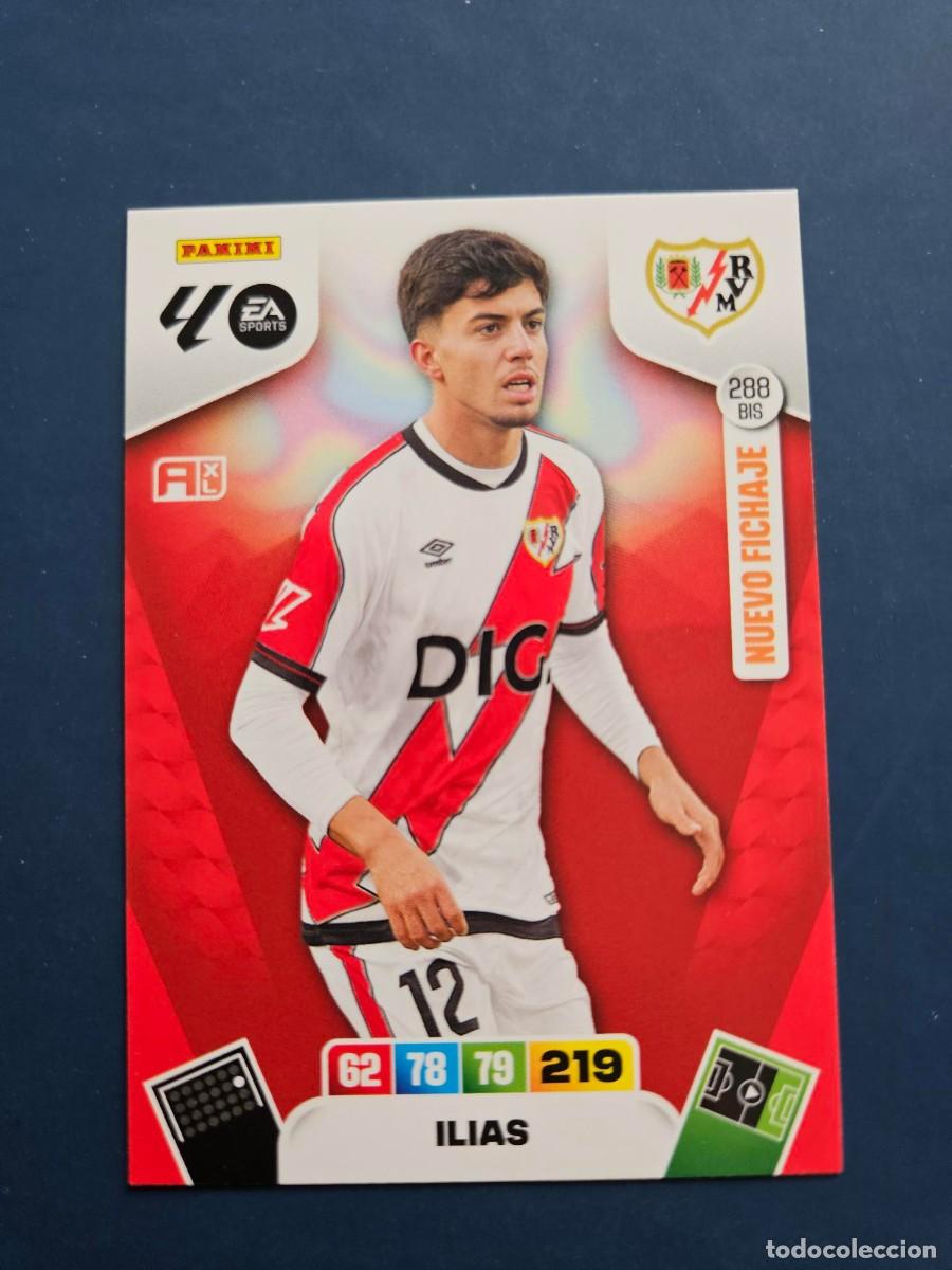 Cromos de F&uacute;tbol: N&ordm; 288 BIS ILIAS RAYO VALLECANO NUEVO FICHAJE ADRENALYN XL 25 26 2025 2026