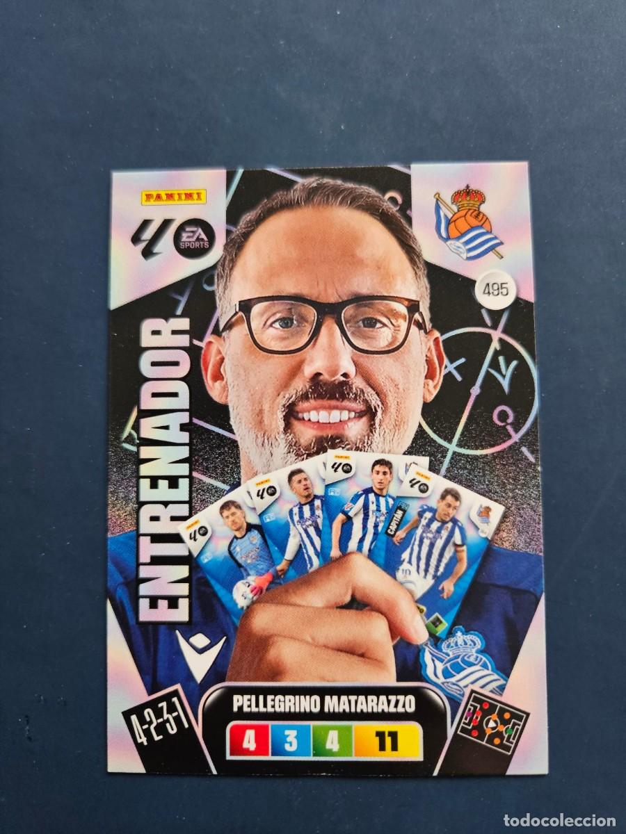 Cromos de Futebol: N&ordm; 495 PELLEGRINO MATARAZZO REAL SOCIEDAD ENTRENADOR ADRENALYN XL 25 26 2025 2026