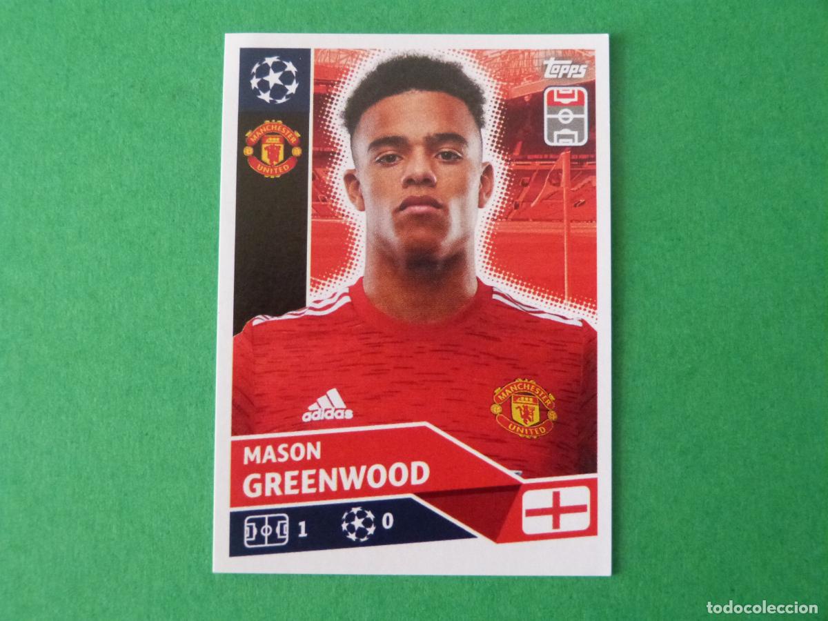 Cromos de Futebol: CROMO FUTBOL GREENWOOD MANCHESTER UNITED SIN PEGAR N&ordm; 18 CHAMPIONS LEAGUE 2020-2021/20-21 TOPPS
