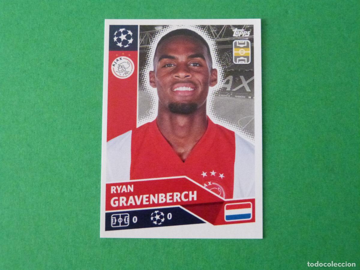 Cartes &agrave; collectionner de Football: CROMO FUTBOL GRAVENBERCH AJAX AMSTERDAM SIN PEGAR N&ordm; 11 CHAMPIONS LEAGUE 2020-2021/20-21 TOPPS