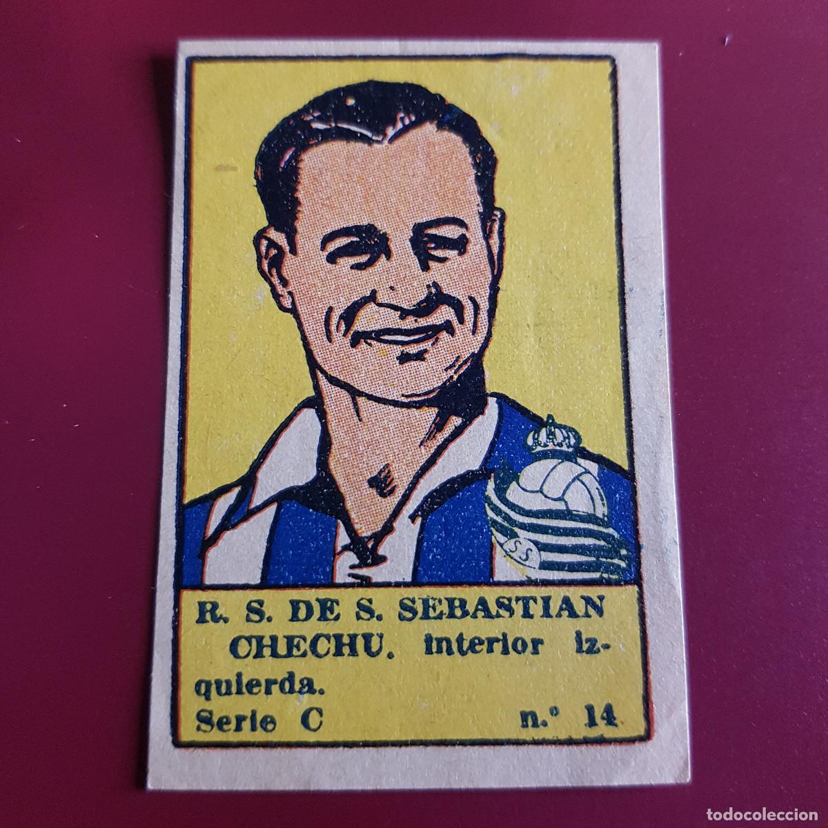 Cromos de F&uacute;tbol: VALENCIANA - DEPORTES E INSTRUCCION 1941 - 41 - SOCIEDAD - SERIE C - CHECHU 14 - NUNCA PEGADO