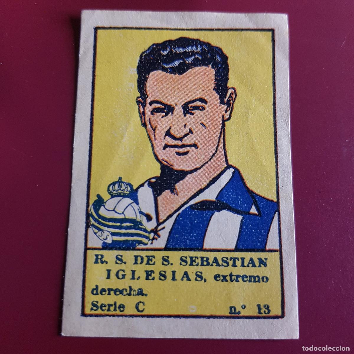 Cromos de F&uacute;tbol: VALENCIANA - DEPORTES E INSTRUCCION 1941 - 41 - SOCIEDAD - SERIE C - IGLESIAS 13 - NUNCA PEGADO