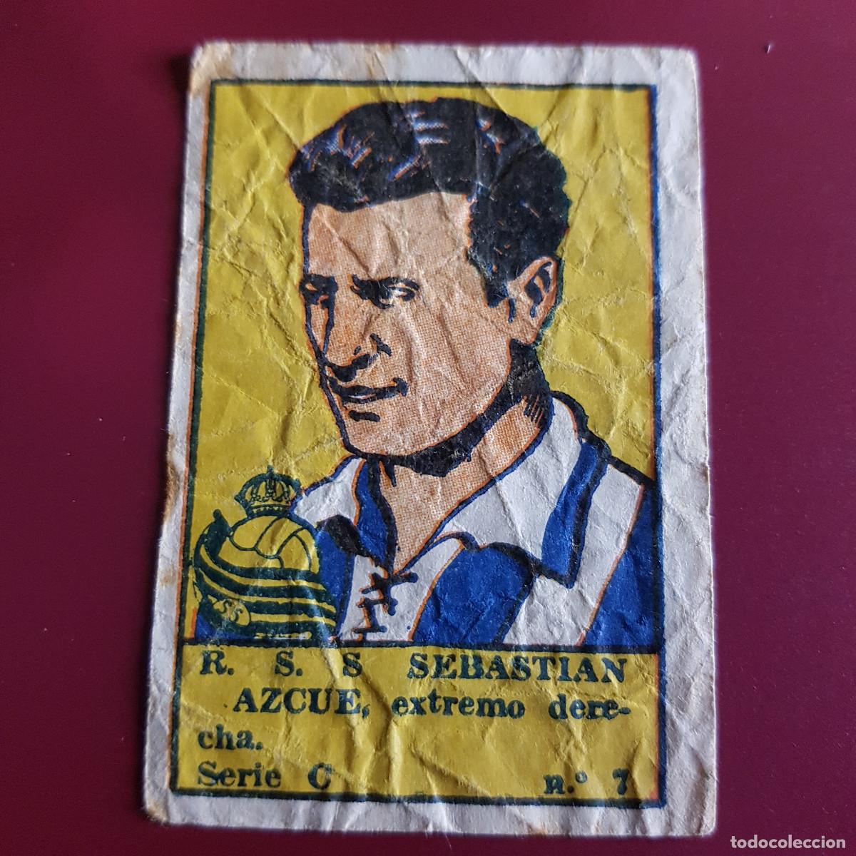 Cromos de F&uacute;tbol: VALENCIANA - DEPORTES E INSTRUCCION 1941 - 41 - SOCIEDAD - SERIE C - AZCUE 7 - NUNCA PEGADO