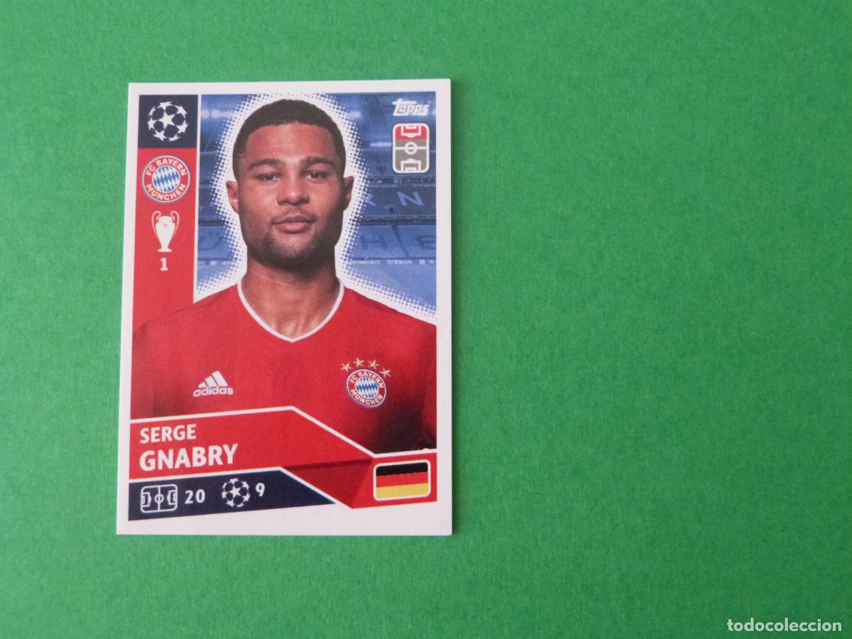 Cromos de F&uacute;tbol: CROMO FUTBOL GNABRY BAYERN DE MUNICH SIN PEGAR N&ordm; 17 CHAMPIONS LEAGUE 2020-2021/20-21 TOPPS