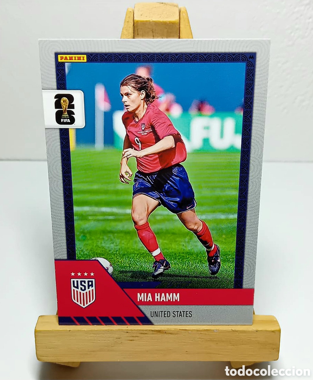 Cromos de F&uacute;tbol: MIA HAMM 2026 USA MONOPOLY PRIZM PANINI S8.