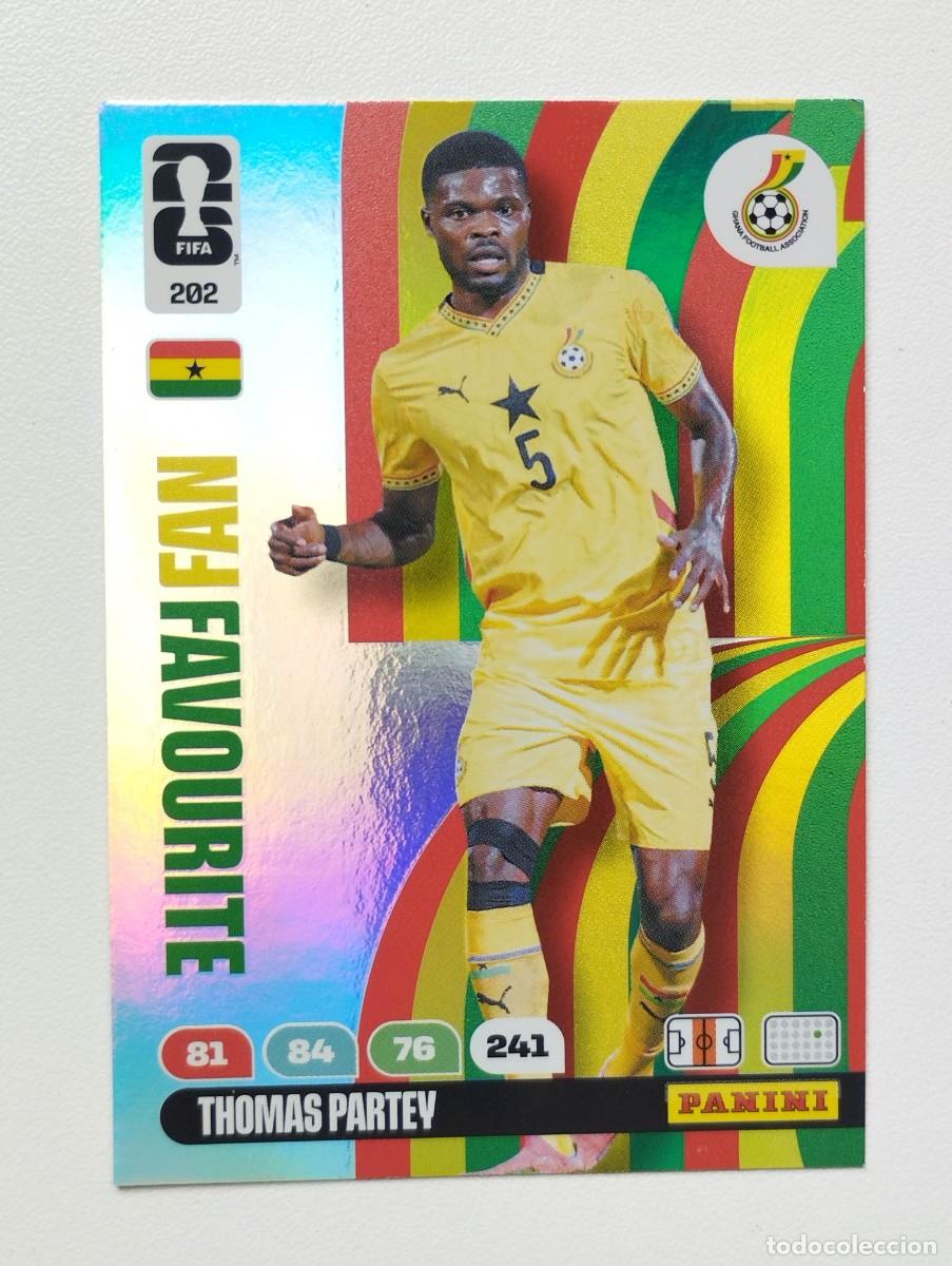Cromos de F&uacute;tbol: CROMO CARD ADRENALYN MUNDIAL WORLD CUP 2026 FANS FAVOURITE 202 THOMAS PARTEY GHANA